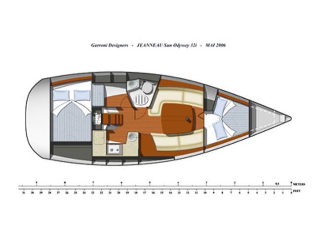 Book yachts online - sailboat - Sun Odyssey 32 i REFIT 2019 - GEMSTONE P.c - rent