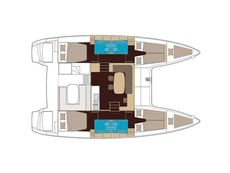 Book yachts online - catamaran - Lagoon 400 S2 - Pasiphae - rent