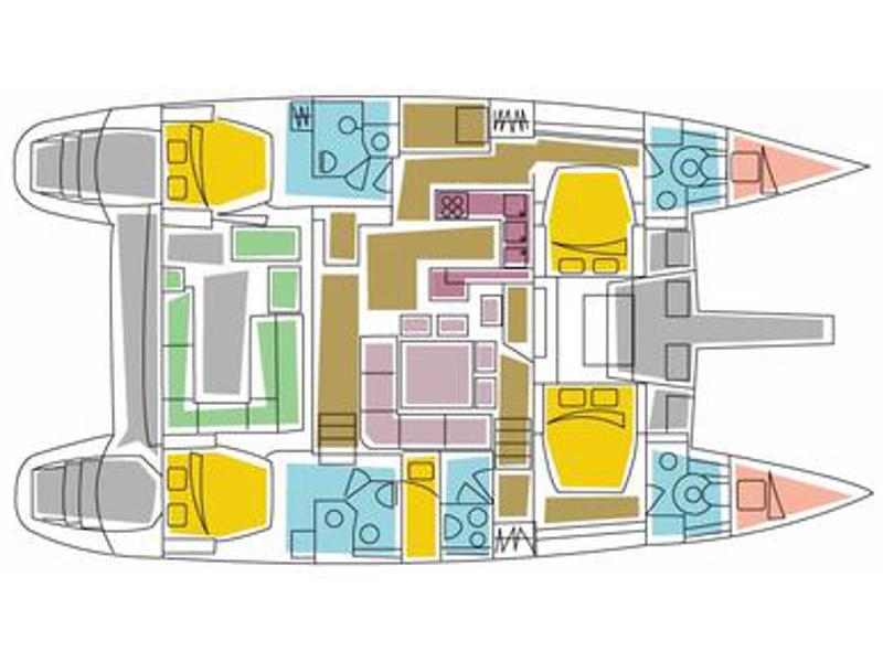 Book yachts online - catamaran - Lagoon 500 - Lepanto - rent