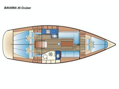 Book yachts online - sailboat - Bavaria 35 Cruiser - B35-3 - rent