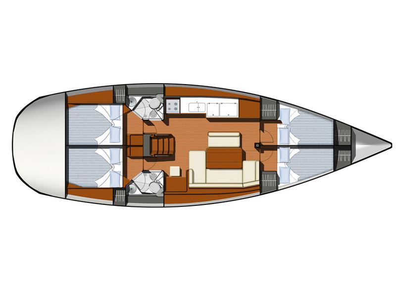 Book yachts online - sailboat - Sun Odyssey 44i - Iris - rent
