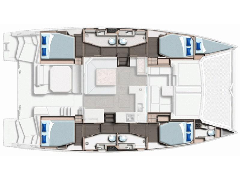 Book yachts online - catamaran - Leopard 45 - Leovic - rent