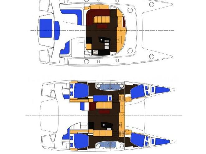 Book yachts online - catamaran - Salina 48 - Le One - rent