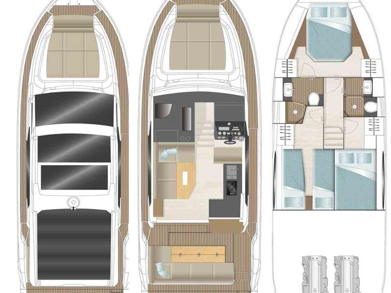 Book yachts online - motorboat - Sealine C390 - ROSALIE - rent