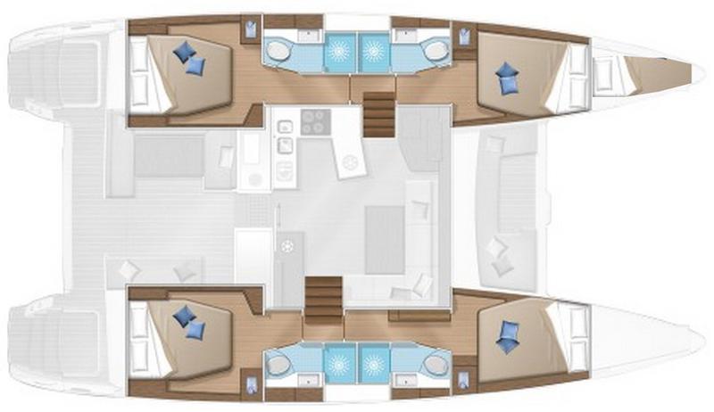 Book yachts online - catamaran - Lagoon 450F - Big Dream - rent