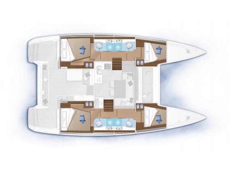 Book yachts online - catamaran - Lagoon 40 - SUNLIGHT - rent