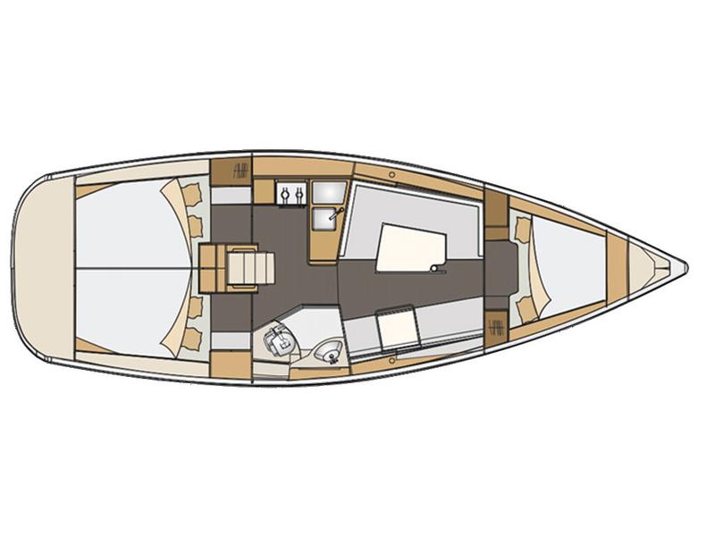 Book yachts online - sailboat - Elan 35 Impression - ARASHI - rent