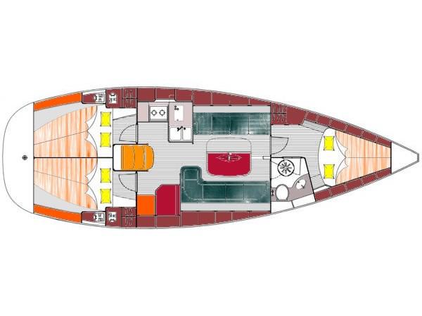 Book yachts online - sailboat - Bavaria 37 Cruiser - JANA - rent