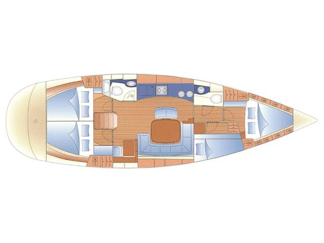 Book yachts online - sailboat - Bavaria 46 Cruiser - SIRIUS I - rent