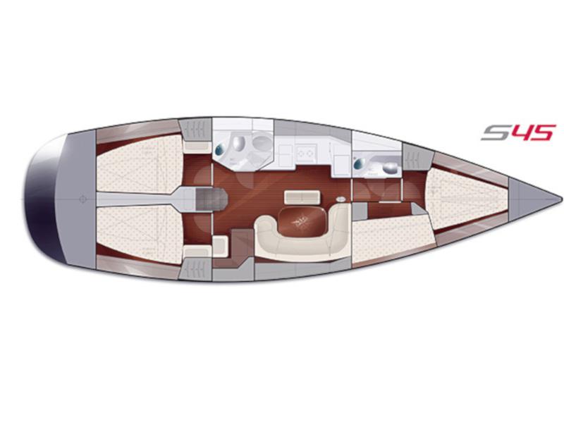 Book yachts online - sailboat - Salona 45 - Mima - rent