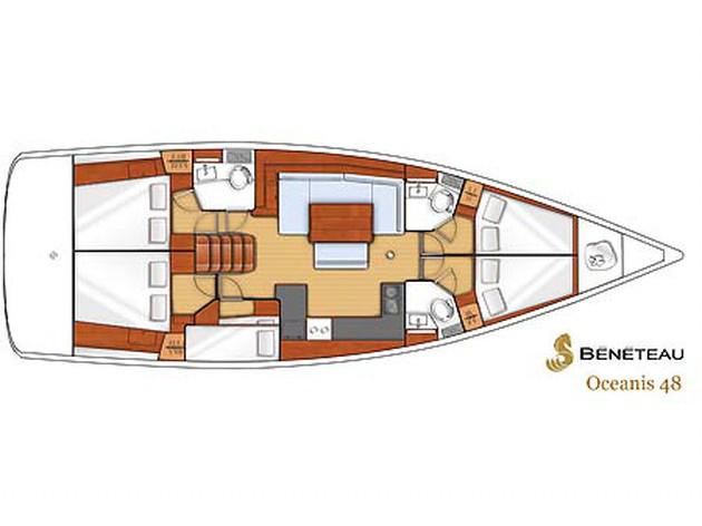 Book yachts online - sailboat - Oceanis 48 - Lastovo: One Way - Split to Dubrovnik (CREWED) - rent