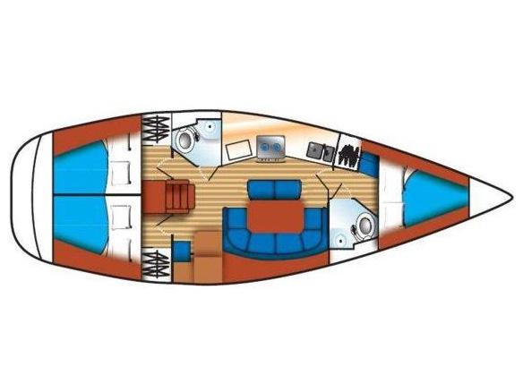 Book yachts online - sailboat - Sun Odyssey 37.1 - Minos - rent