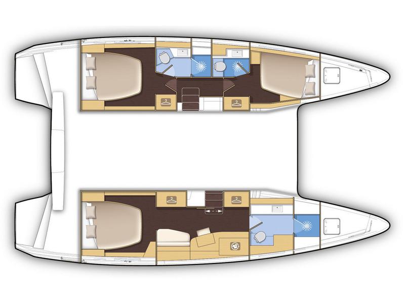 Book yachts online - catamaran - Lagoon 42 -Owner's Version - P&amp;B - rent