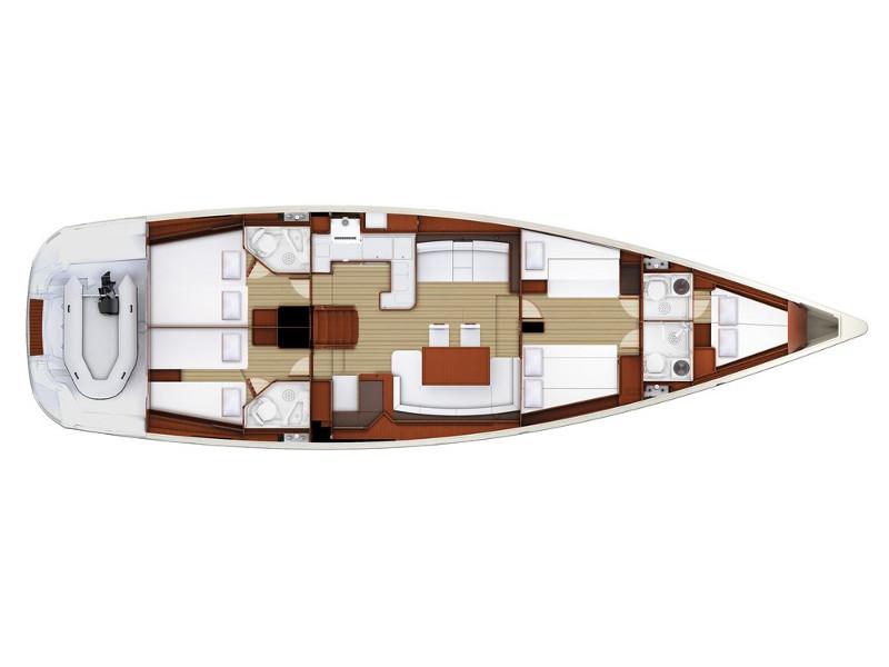 Book yachts online - sailboat - Jeanneau 57 2010 - MESSENGER - rent