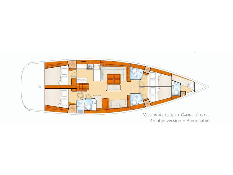 Book yachts online - sailboat - Oceanis 54 - Capt John - rent