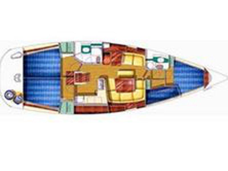 Book yachts online - sailboat - Sun Odyssey 43 - Mari (Mainsail 2015, Genoa 2013) - rent