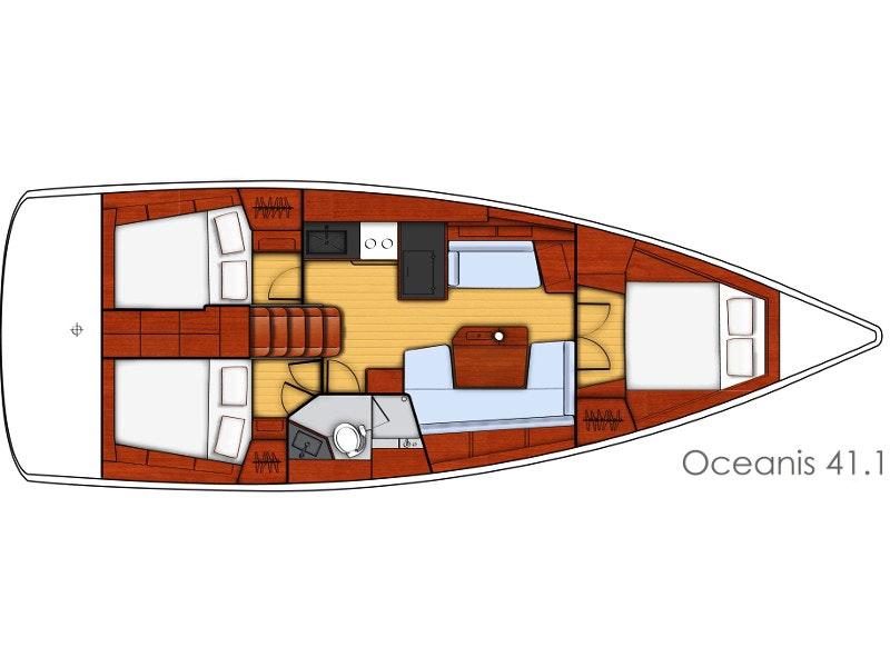 Book yachts online - sailboat - Oceanis 41.1. - White Beauty - rent