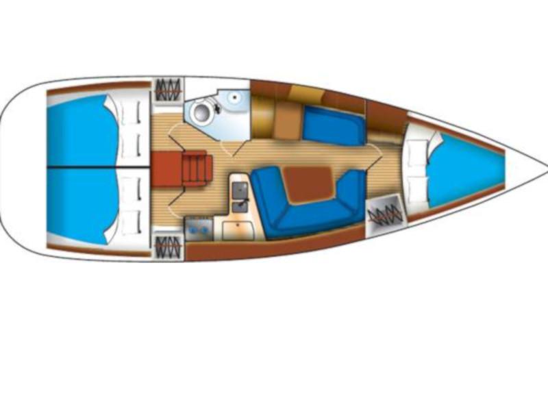 Book yachts online - sailboat - Sun Odyssey 35 - Papple - rent