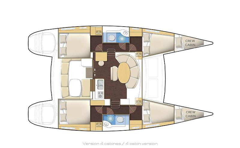 Book yachts online - catamaran - Lagoon 380 - Bellevue - rent