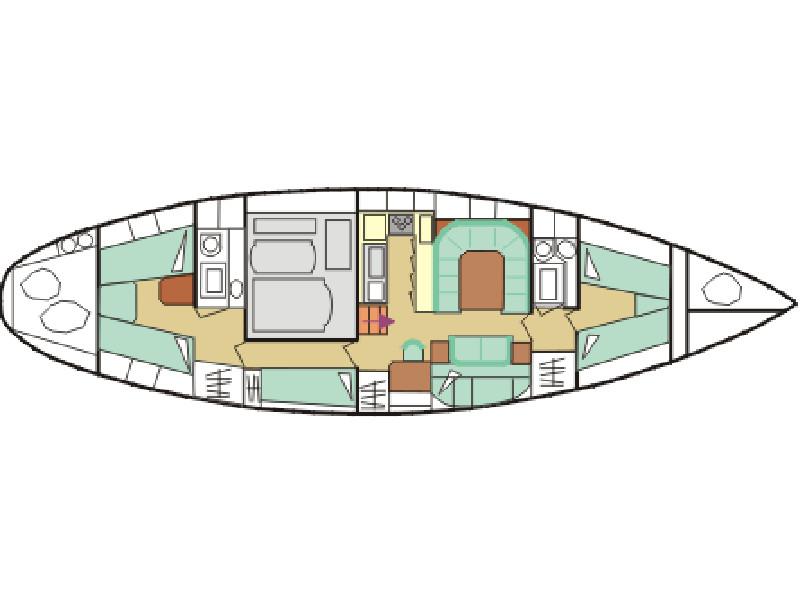 Book yachts online - sailboat - Amel Maramu - Delos - rent