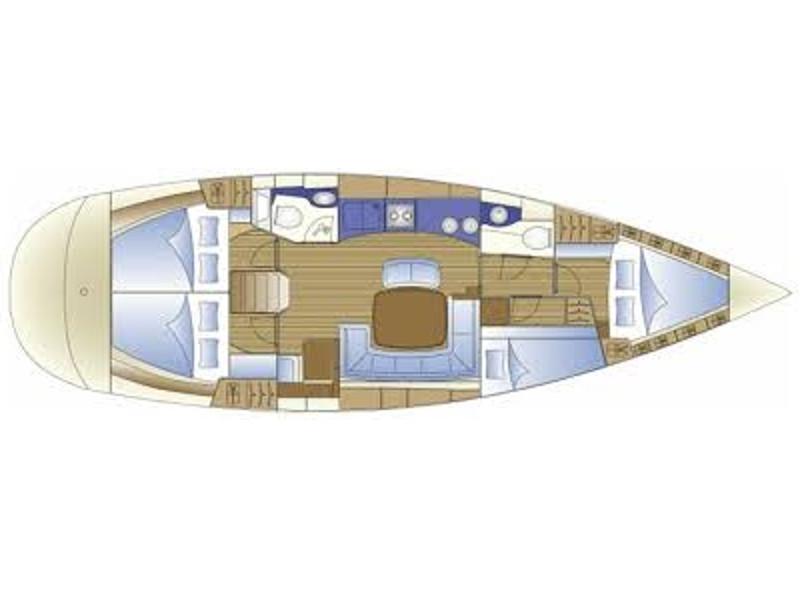 Book yachts online - sailboat - Bavaria 44 - Tatinja (Chartplotter in cockpit) - rent