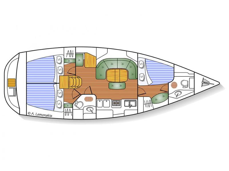 Book yachts online - sailboat - Oceanis 393 Clipper - Argo - rent