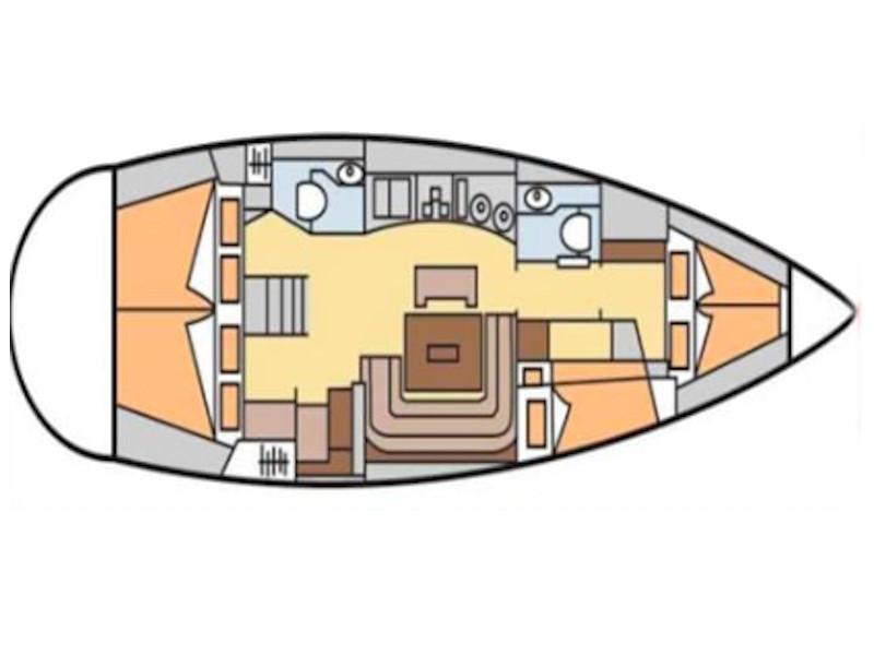 Book yachts online - sailboat - Bavaria 44 - Morgana - rent