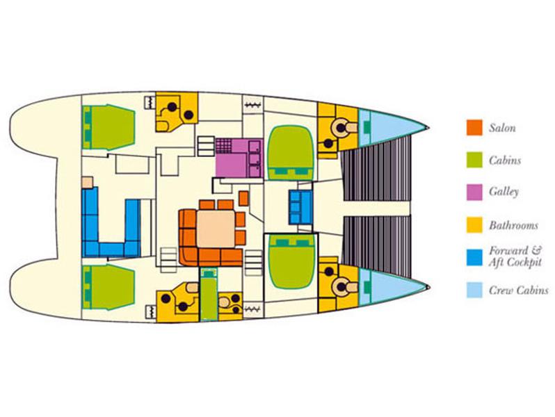 Book yachts online - catamaran - Lagoon 500 - Elvira - rent