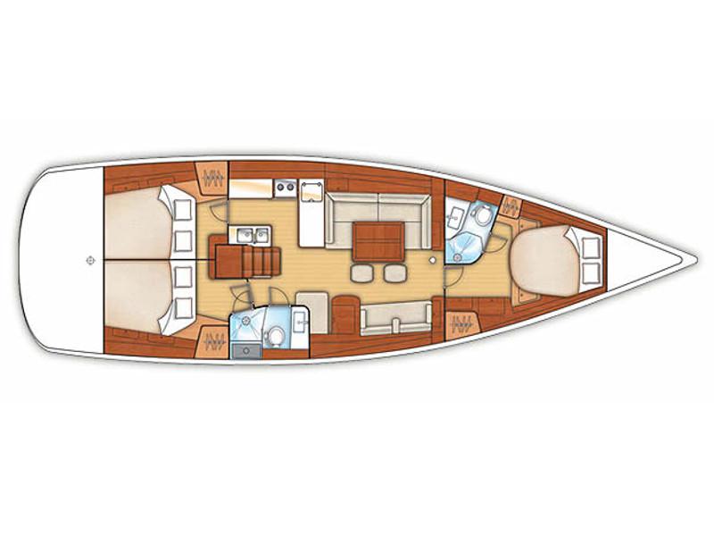 Book yachts online - sailboat - Oceanis 50 - Calypso - rent