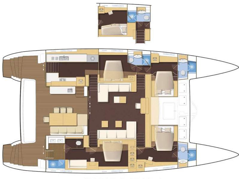 Book yachts online - catamaran - Lagoon 620 - Lady M - rent