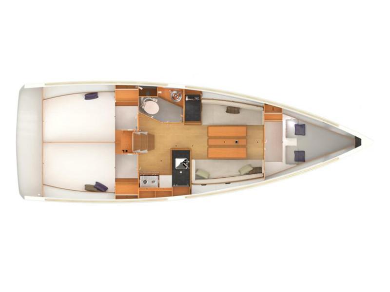 Book yachts online - sailboat - Sun Odyssey 349 - Tortuga Seychelles - rent