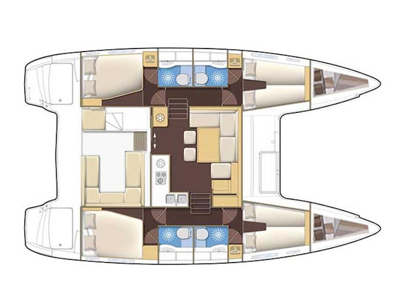 Book yachts online - catamaran - Lagoon 400 - Dali - rent