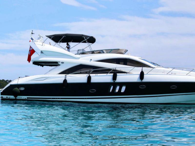 Book yachts online - motorboat - Sunseeker Manhattan 52 - Blue Amber - rent