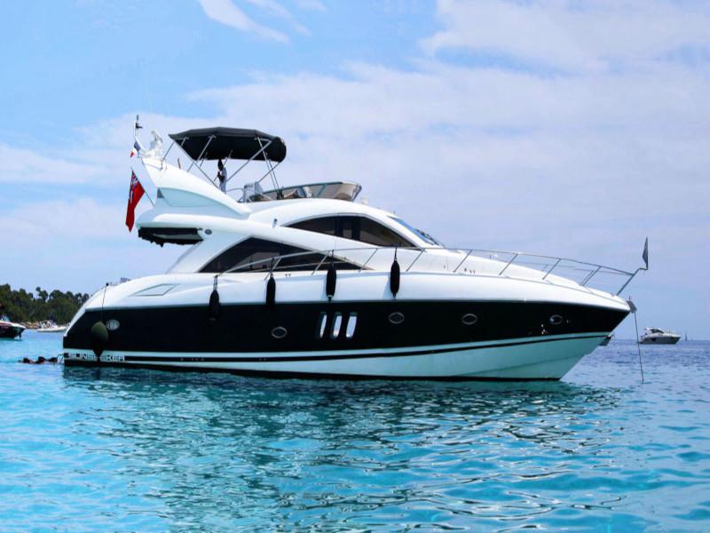 Book yachts online - motorboat - Sunseeker Manhattan 52 - Blue Amber - rent