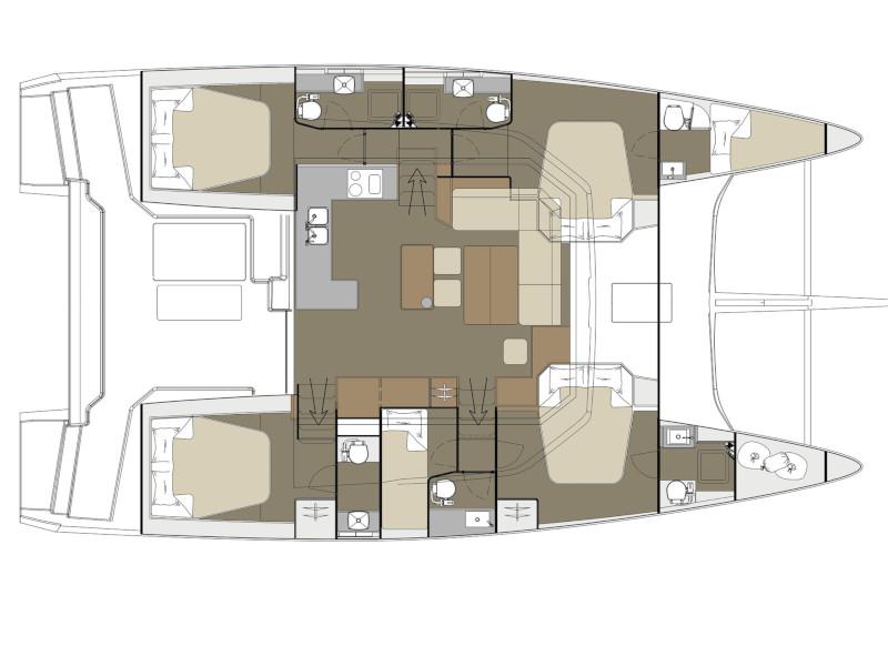 Book yachts online - catamaran - Dufour 48 Catamaran - Mojito *skipper's fee is included in the price - rent