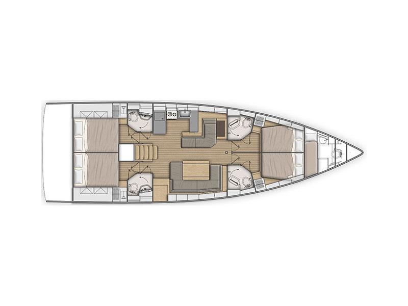 Book yachts online - sailboat - Oceanis 51.1 - Enjoy - rent