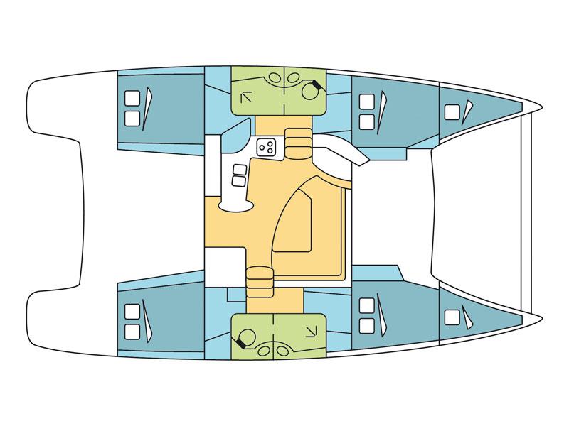 Book yachts online - catamaran - Lipari 41 - Dreamseeker - rent