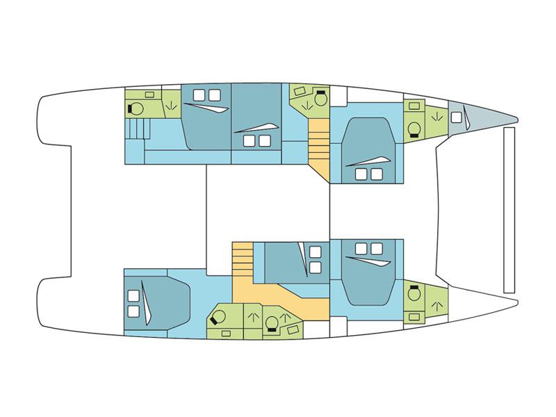 Book yachts online - catamaran - Saba 50 - Cerenia - rent