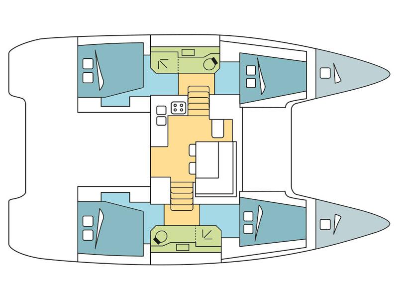 Book yachts online - catamaran - Lagoon 40 - No Limits - rent