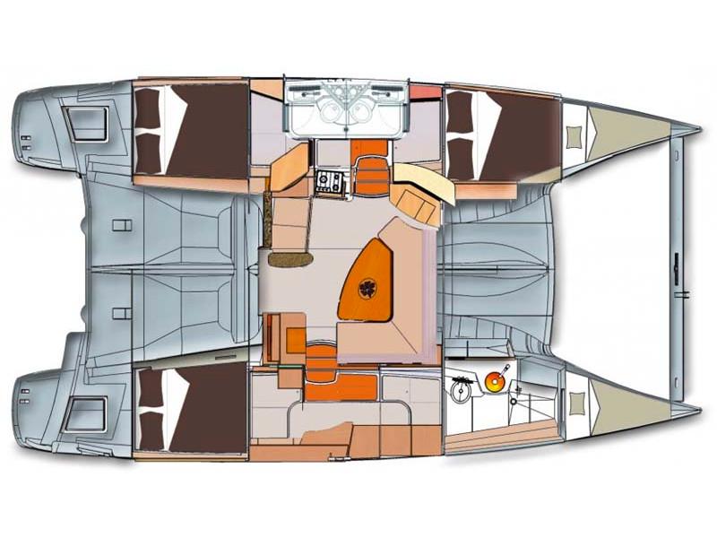 Book yachts online - catamaran - Lipari 41 - Melody - rent