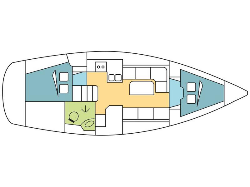 Book yachts online - sailboat - Bavaria Cruiser 34 (4) - Bashung - rent