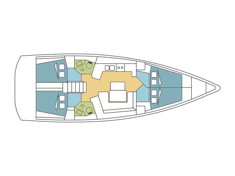 Book yachts online - sailboat - Oceanis 45 - Strauss - rent