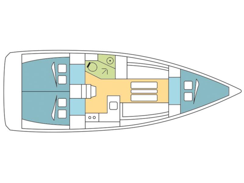 Book yachts online - sailboat - Sun Odyssey 349 - Lapwing - rent