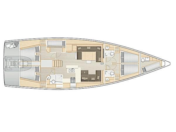 Book yachts online - sailboat - Hanse 588 - White Pearl - rent