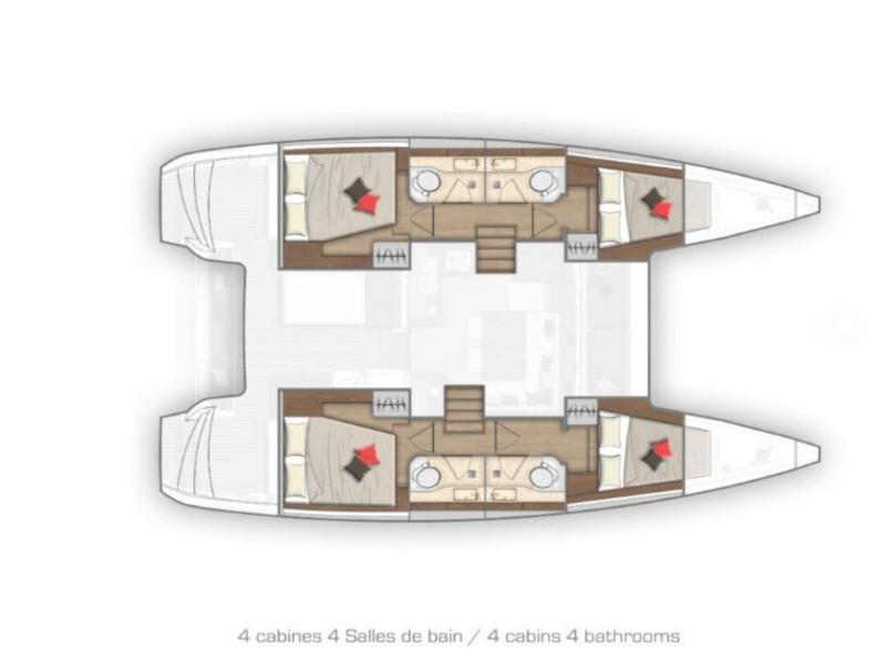 Book yachts online - catamaran - Lagoon 40 - Nathalie - rent