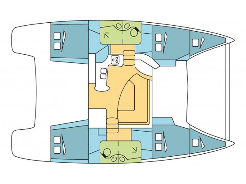 Book yachts online - catamaran - Lipari 41 - Happy - rent