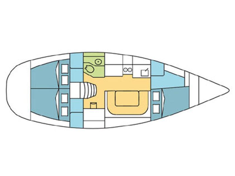 Book yachts online - sailboat - Harmony 38 - Djerba - rent