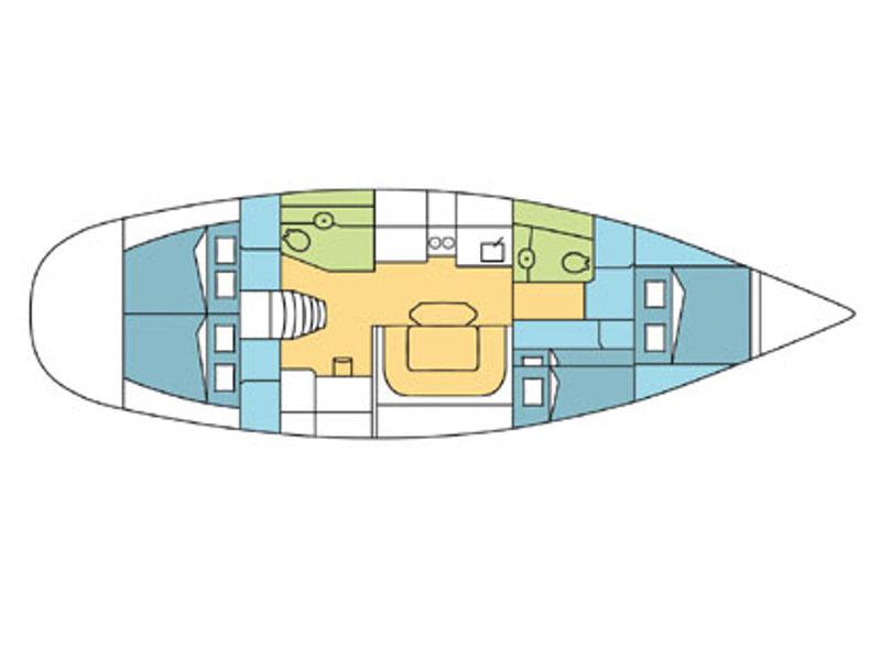 Book yachts online - sailboat - Harmony 47 - Sakatia - rent