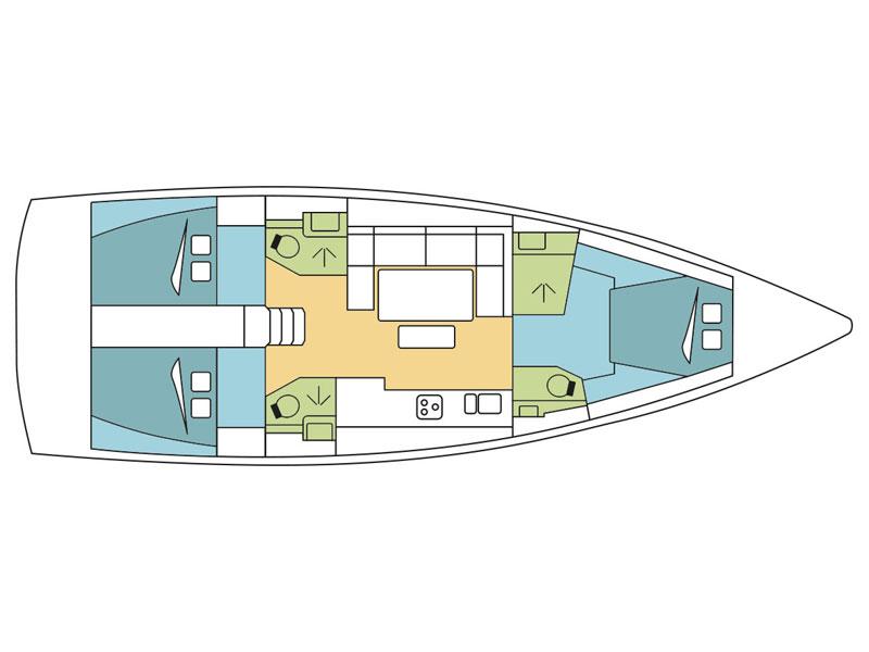 Book yachts online - sailboat - Dufour 460 Grand Large - 3 cab - Beyond I. - rent
