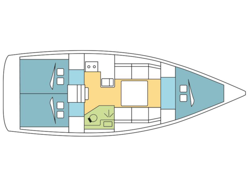 Book yachts online - sailboat - Dufour 360 Grand Large - no name - rent